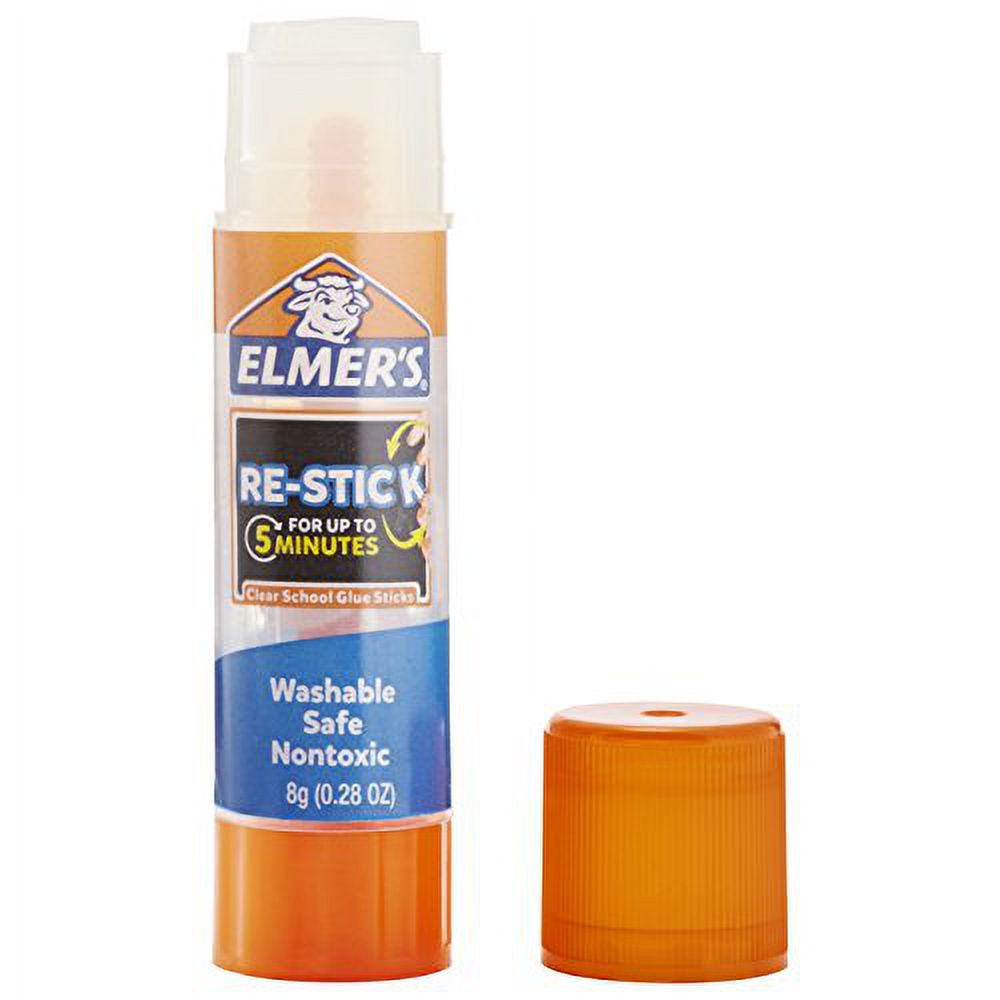 Elmer's 0.28 Ounce Re-Stick School Glue Sticks, 3 Count 